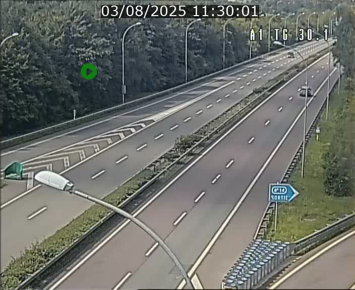 Traffic live webcam Luxembourg Grevenmacher - A1 direction Luxembourg - BK 30.1