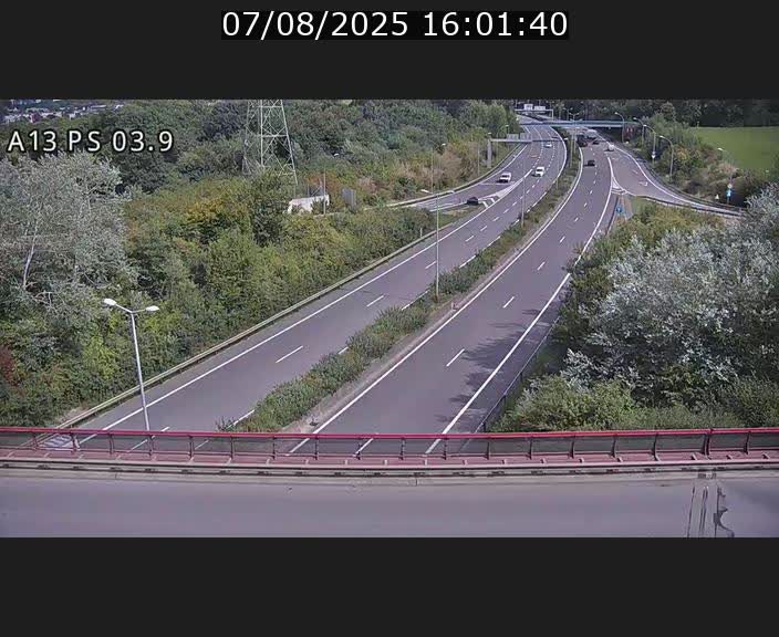 Traffic live webcam Luxembourg Differdange - A13 direction Esch-sur-Alzette - BK 3.9