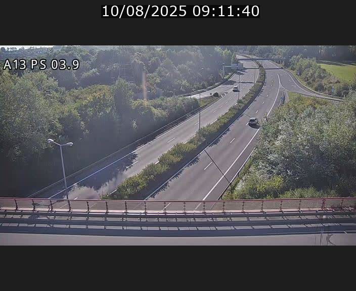 Traffic live webcam Luxembourg Differdange - A13 direction Esch-sur-Alzette - BK 3.9
