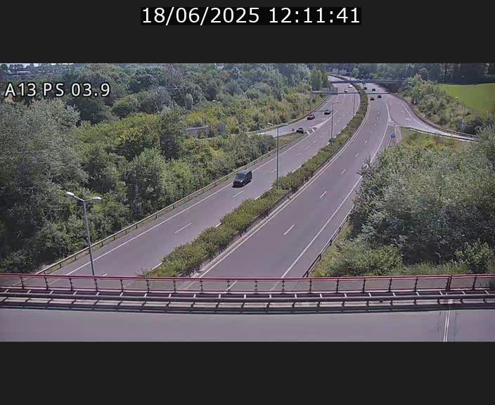 Traffic live webcam Luxembourg Differdange - A13 direction Esch-sur-Alzette - BK 3.9