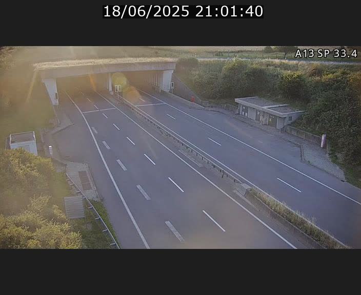 Webcam trafic sur A13 à hauteur d'Altwies en direction de Mondorf-les-bains et en provenance de l'Allemagne