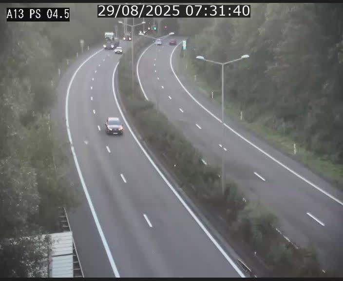 Traffic live webcam Luxembourg Differdange - A13 direction Esch-sur-Alzette - BK 4.5