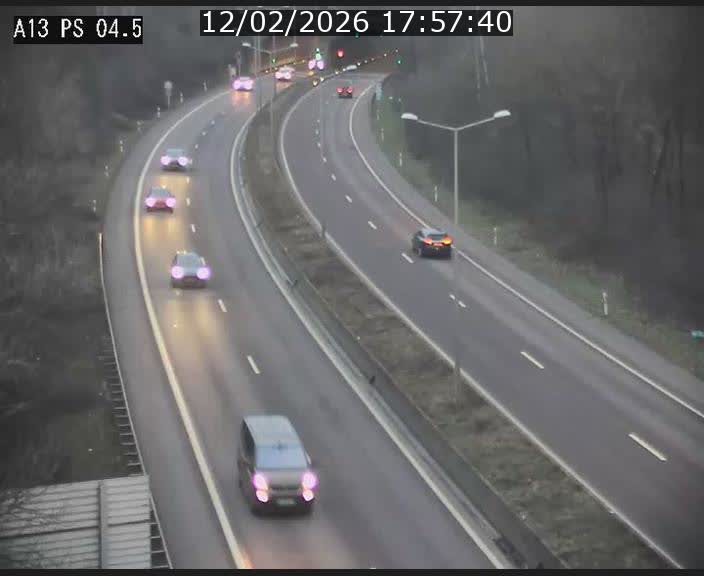 Traffic live webcam Luxembourg Differdange - A13 direction Esch-sur-Alzette - BK 4.5