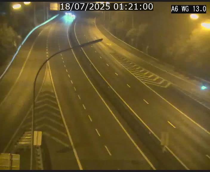Traffic live webcam Luxembourg Mamer - A6 - BK 13 - direction Luxembourg/France/Allemagne