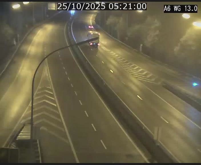 Traffic live webcam Luxembourg Mamer - A6 - BK 13 - direction Luxembourg/France/Allemagne