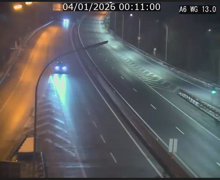 Traffic live webcam Luxembourg Mamer - A6 - BK 13 - direction Luxembourg/France/Allemagne