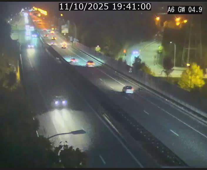 Traffic live webcam Luxembourg Croix de Cessange - A6 - BK 4.9 - direction Belgique