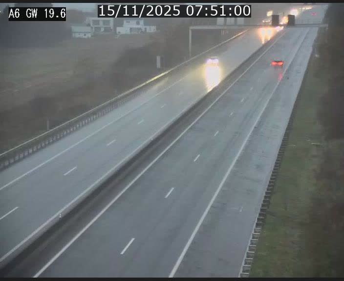 Traffic live webcam Luxembourg - Steinfort - A6 - BK 19.6 - direction Belgique