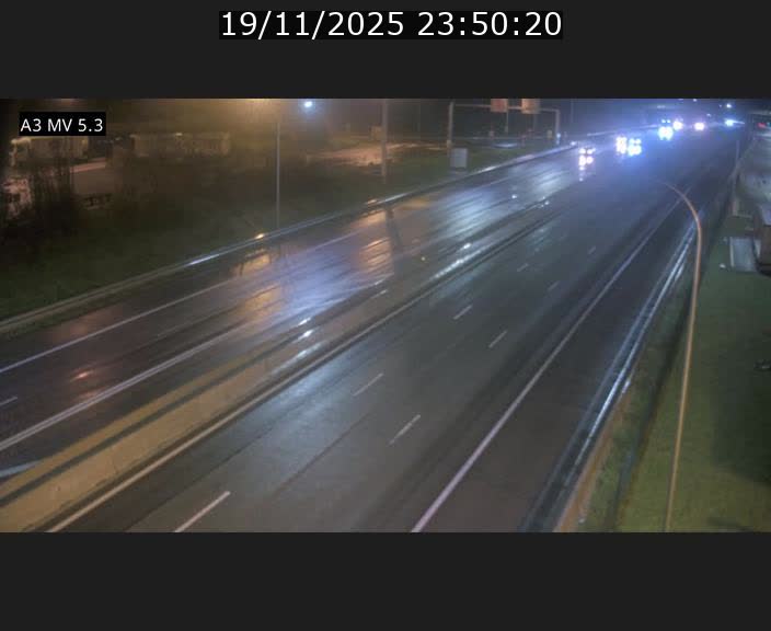 Webcam à l'Aire de Berchem au Luxembourg sur l'A3. Vue orientée vers la France