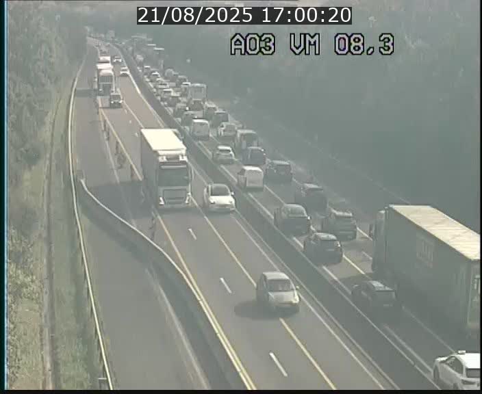 Traffic live webcam Luxembourg Bettembourg - A3 - BK 8.3 - direction France