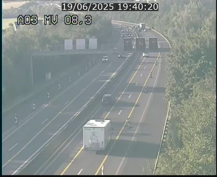 Webcam Autoroute après la Croix de Bettembourg en direction de Luxembourg sur l'A3
