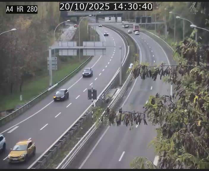 Webcam traffic A4 Luxembourg - BK 0.2 - P+R Bouillon (direction Luxembourg)