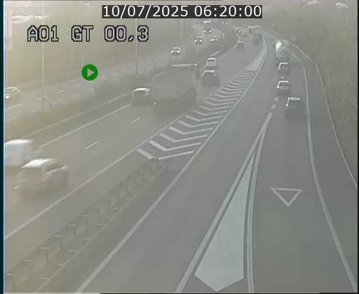 Traffic live webcam Luxembourg Croix de Gasperich - A1 direction Kirchberg - BK 0.3