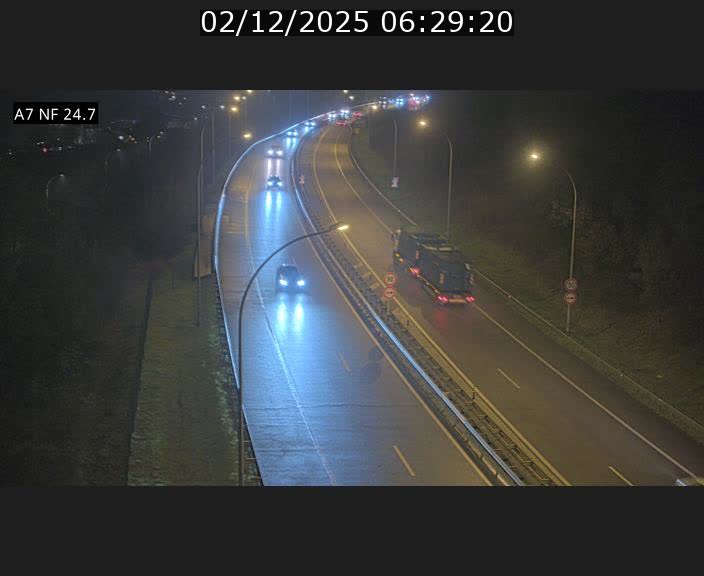 Caméra trafic Luxembourg - A7, Schieren direction Mersch