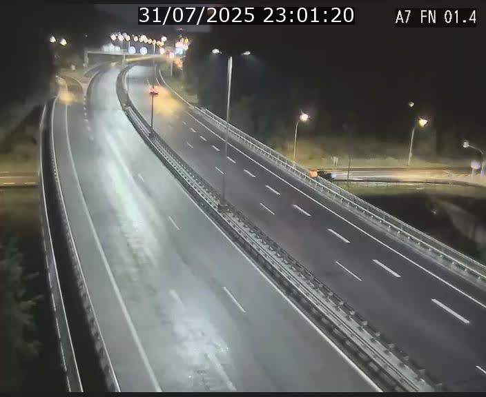 Caméra autoroute Luxembourg A7 - Tunnel Stafelter - direction Echangeur Grünewald