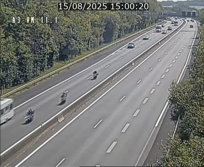 Webcam à la frontière franco-luxembourgeoise, avant la Croix de Bettembourg - BK 11.1 - direction Luxembourg-ville