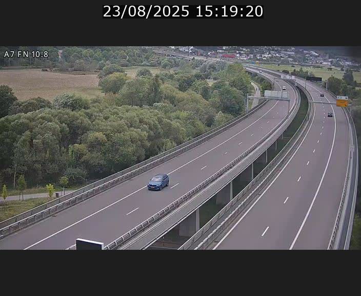 Caméra trafic Luxembourg - A7, Tunnel Gousselerbierg, sortie sud, direction rond-point Lorentzweiler (BK 10.8)
