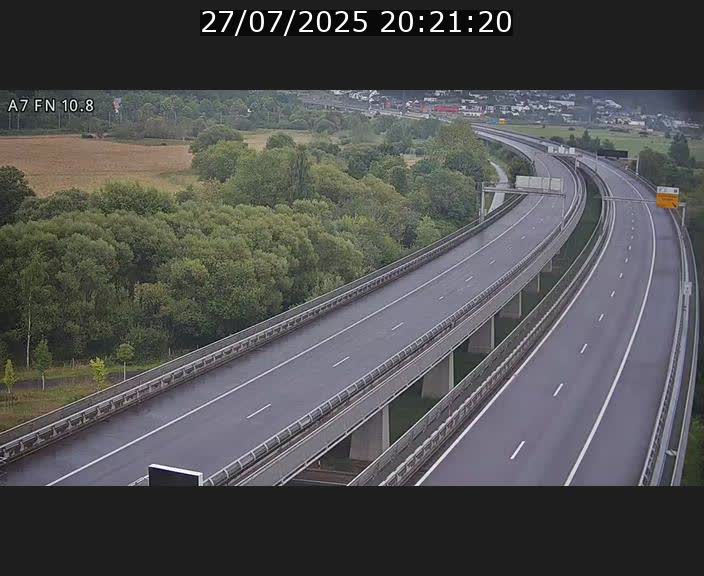 Caméra trafic Luxembourg - A7, Tunnel Gousselerbierg, sortie sud, direction rond-point Lorentzweiler (BK 10.8)