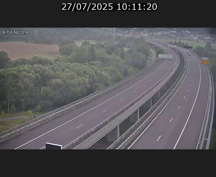 Caméra trafic Luxembourg - A7, Tunnel Gousselerbierg, sortie sud, direction rond-point Lorentzweiler (BK 10.8)