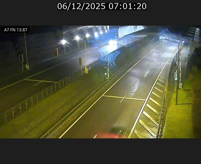 Caméra trafic Luxembourg - A7, Tunnel Gousselerbierg, entrée nord, direction Lorentzweiler