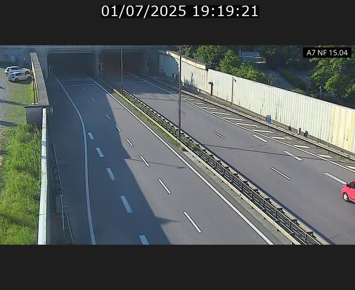 Caméra trafic Luxembourg - A7, Tunnel Mersch, entrée sud, direction Ettelbruck