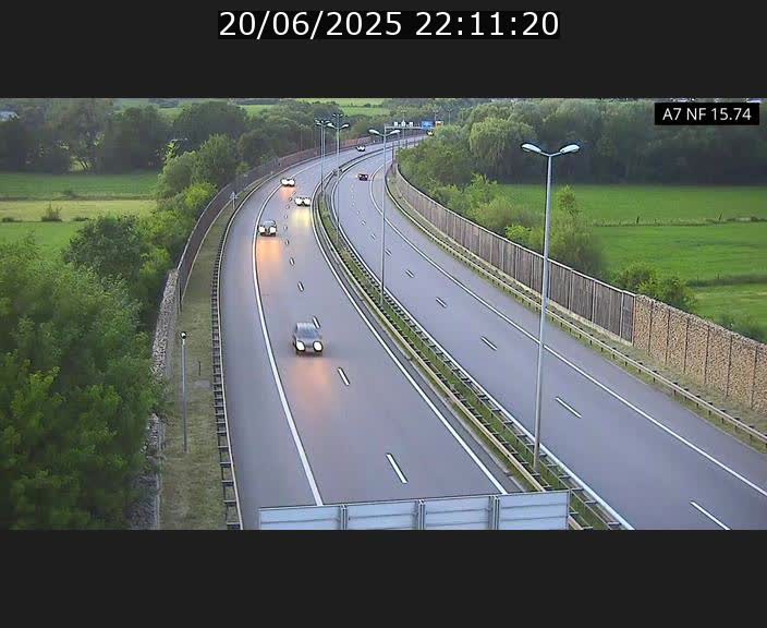 Caméra trafic Luxembourg - A7, Tunnel Mersch, entrée nord, direction Lorentzweiler
