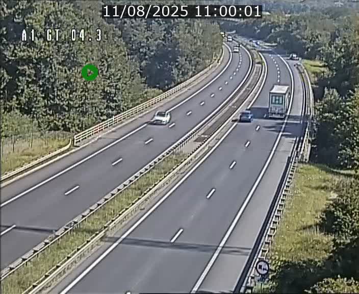 Traffic live webcam Luxembourg Itzig - A1 direction Sandweiler - BK 4.3