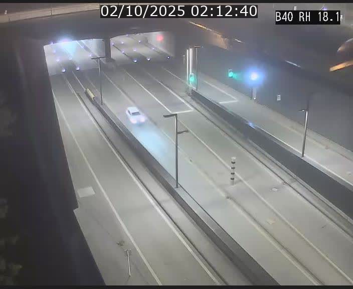 Webcam sur la route de contournement d'Esch-Belval avant le tunnel Central Gate au niveau de la porte de France et du radar fixe