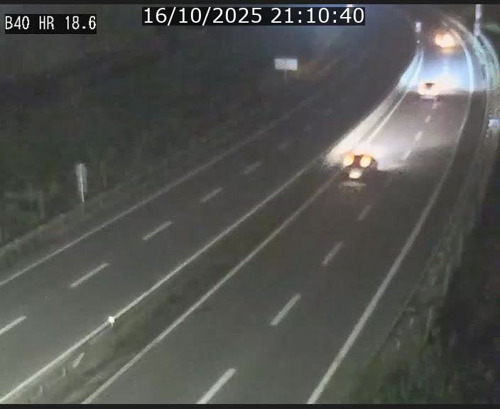 Webcam sur la route de liaison entre Micheville et Esch-Belval à la frontière entre le Luxembourg et la France. Vue orientée vers la Lorraine.