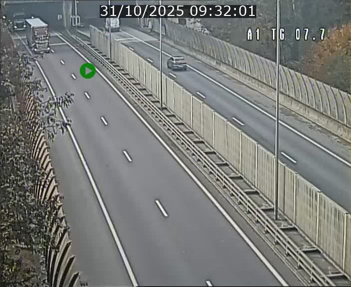 Traffic live webcam Luxembourg Kirchberg - A1 direction Luxembourg-ville - BK 7.7