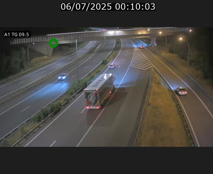 Traffic live webcam Luxembourg Jonction Grünewald - A1 direction Luxembourg-ville - BK 9.5