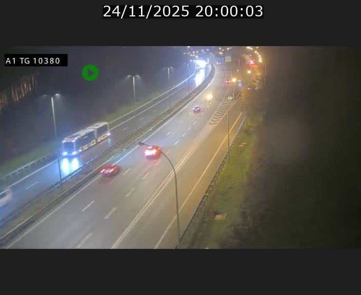 Traffic live webcam Luxembourg Senningerberg - A1 direction Luxembourg Kirchberg - BK 10.3