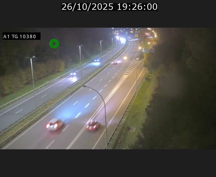 Traffic live webcam Luxembourg Senningerberg - A1 direction Luxembourg Kirchberg - BK 10.3