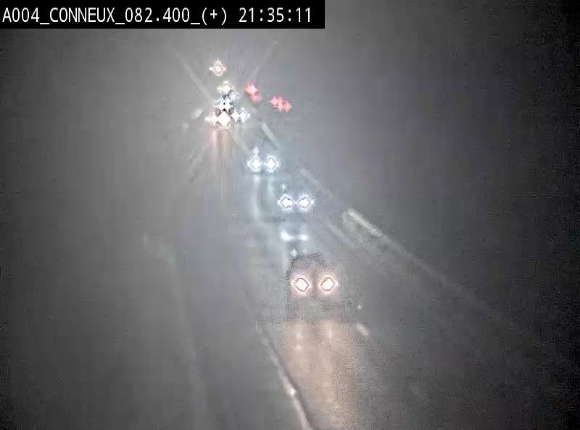 Webcam à hauteur de Conneux sur l'E411 en direction du sud de la Belgique