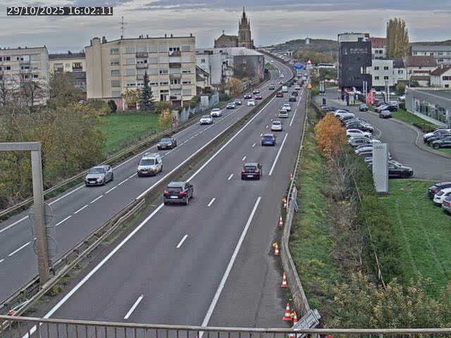 Caméra autoroute France - A31, Thionville direction Metz