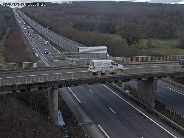 Caméra autoroute France - A31, Zoufftgen direction Luxembourg-ville, à la frontière entre la France et le Luxembourg