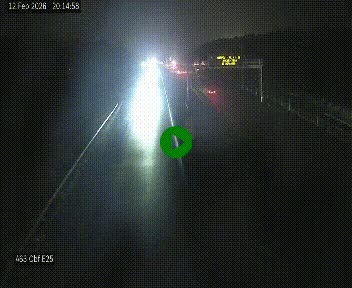 Webcam autoroute A63 en périphérie de Bordeaux au sud-est de la ville, en provenance du bassin d'Arcachon. Vue orientée vers Bordeaux