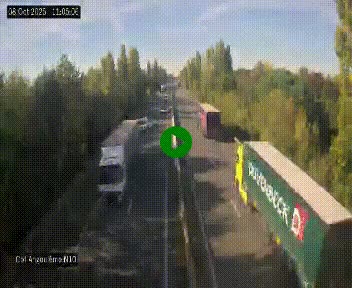 Webcam routière à la fin de la N10, en périphérique ouest d'Angouleme, proche de la jonction avec l'A10
