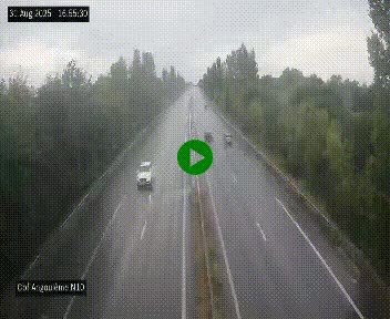 Webcam routière à la fin de la N10, en périphérique ouest d'Angouleme, proche de la jonction avec l'A10
