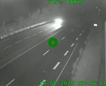 Caméra routière sur l'autoroute A20 à Saint-Hilaire-Bonneval, au sud de Limoges. Vue orientée vers Paris