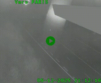 Caméra routière sur l'autoroute A20 à Saint-Pardoux-l'Ortigier, à la jonction avec l'A89. Vue orientée vers Paris