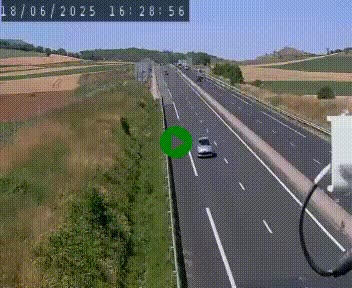 Caméra autoroute A75 à hauteur de Le Crest, en direction de Montpellier
