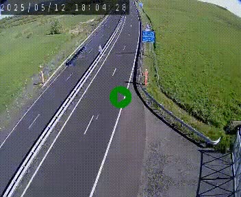 Caméra autoroute A75 à hauteur du col de la Fageole en direction de Clermont-Ferrand