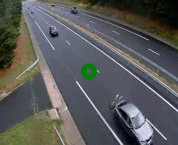 Caméra autoroute A75 à hauteur du col des Issartets en direction de Montpellier