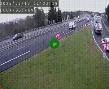 Caméra routière France - N109, Courpouiran - La plaine, en direction de Clermont l'Hérault, à la sortie de Montpellier