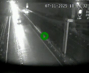 Caméra autoroute A75 à hauteur de La Cavalerie en direction de Montpellier, à proximité de l'aérodrome de Millau-Larzac