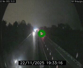 Webcam sur le périphérique de Rennes (N136) à hauteur du quartier Bréquigny, au sud de la ville