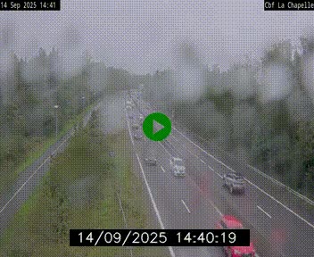 Webcam sur le périphérique de Nantes (N844) à hauteur de Porte de la Chapelle, au nord de la ville