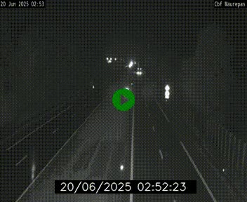 Webcam sur le périphérique de Rennes (N136) à hauteur de Maurepas, au nord de la ville