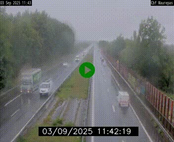 Webcam sur le périphérique de Rennes (N136) à hauteur de Maurepas, au nord de la ville
